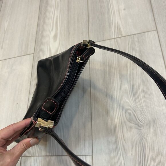 Liz Claiborne Black Leather Bag - Picture 6 of 11